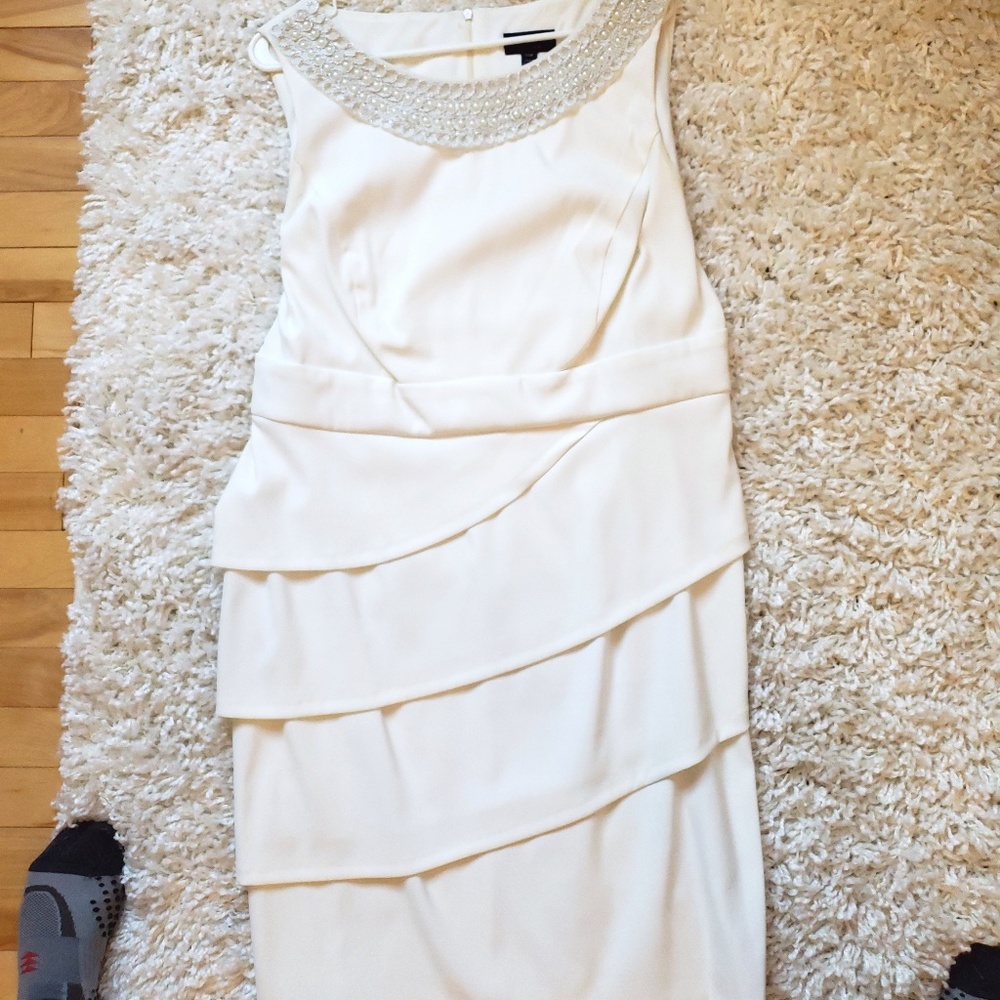 Off white strapless dress